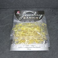 100pc Gold Fish Hook and Kidney Earwires DIY Earrings Cousin Jewelry Basics