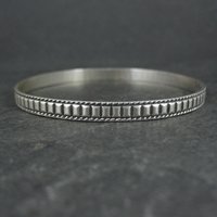 Vintage Sterling Silver Bangle Bracelet by Danecraft 7.25"
