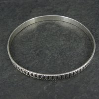 Vintage Sterling Silver Bangle Bracelet by Danecraft 7.25"