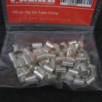 100 Pc Silver Plated Tube Crimps 4x6MM XLG