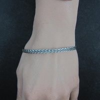 Vintage Sterling Silver Bangle Bracelet by Danecraft 7.5"