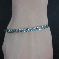 Vintage Sterling Silver Bangle Bracelet by Danecraft 7.5"