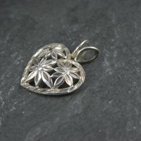 Filigree Sterling Silver Heart Pendant