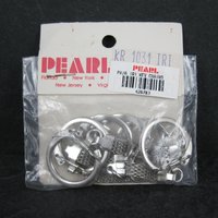 Vintage Silver Keychain Findings with Latching Key Ring 6pcs