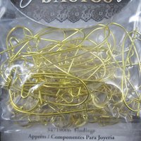100pc Gold Fish Hook and Kidney Earwires DIY Earrings Cousin Jewelry Basics