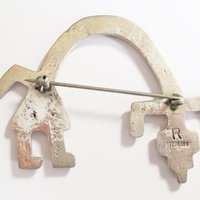 Vintage Sterling Navajo Yeibichai Brooch Ray Fierro
