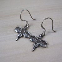 Sterling Silver Buddha Eyes Earrings