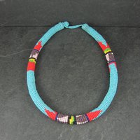 Vintage Southwestern Beaded Necklace 18"