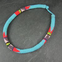 Vintage Southwestern Beaded Necklace 18"