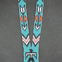 Vintage Southwestern Beaded Thunderbird Necklace