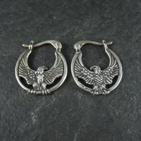 Sterling Silver Eagle Earrings Latch Closures Vintage