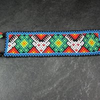 Vintage Loom Beaded Deer Bracelet 7"
