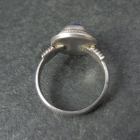 Sterling Silver Lapis Lazuli Ring Size 5 Vintage