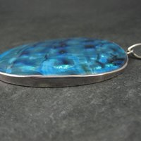 Large Sterling Silver Abalone Pendant