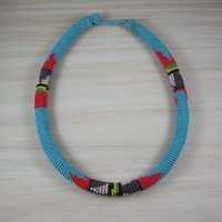 Vintage Southwestern Beaded Necklace 18"