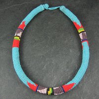 Vintage Southwestern Beaded Necklace 18"