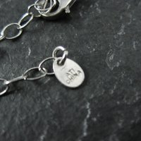 Estate Sterling 4MM Gemstone Bead Necklace