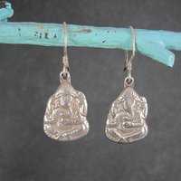 Vintage Sterling Ganesh Earrings