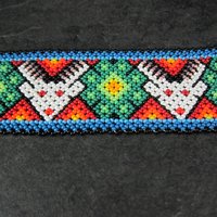 Vintage Loom Beaded Deer Bracelet 7"