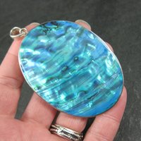 Large Sterling Silver Abalone Pendant