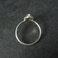 Estate 2 Garnet Ring Sterling Silver Size 7