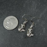 Vintage Sterling Mermaid Earrings
