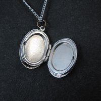 Vintage Etched Locket Pendant