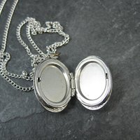 Vintage Etched Locket Pendant