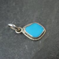 Simple Sterling Turquoise Pendant