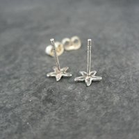 Tiny Vintage Sterling Starfish Earrings