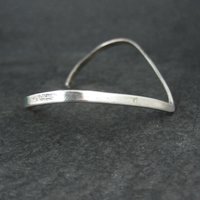 Dainty Sterling Silver Sweater Cuff Bracelet 6.5 Inches