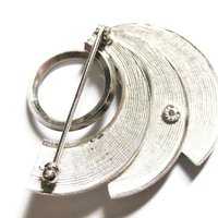 Vintage Sterling Swirl Brooch Pin Dolan Bullock
