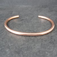 Simple Copper Cuff Bracelet 6 Inches