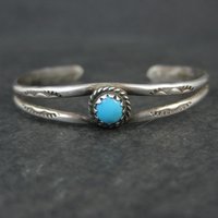 Childs turquoise cuff bracelet
