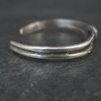 Vintage Native Turquoise Childs Cuff Bracelet Sterling 4.25"