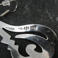 Mid Century Mexican Sterling Silver Earrings