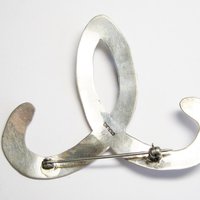Vintage Southwestern Sterling Paua Shell Brooch