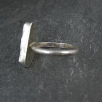 Handmade Vintage Sterling Quartz Ring Size 10