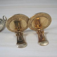 Vintage Cameo Pendant and Clip On Earrings Jewelry Set