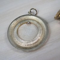 Vintage Cameo Pendant and Clip On Earrings Jewelry Set