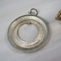 Vintage Cameo Pendant and Clip On Earrings Jewelry Set