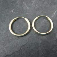 1/2" Gold Hoop Earrings 14K Gold Filled New Old Stock