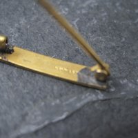 Tiny 1940s 10K Bar Pin Hayward NOS