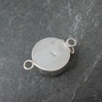 Sterling Silver Guilloche Enamel Rose Box Clasp