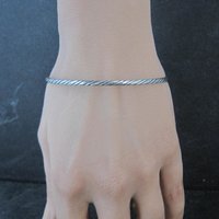 Vintage Sterling Art Deco Bangle Bracelet 7.5 Inches by Beau