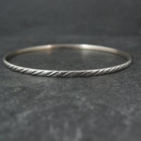 Vintage Sterling Art Deco Bangle Bracelet 7.5 Inches by Beau