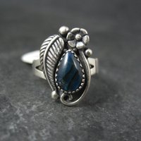 Southwestern Abalone Feather Ring Many Sizes Available NOS