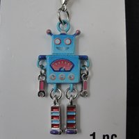 Enamel Robot Charm by Bead Landing