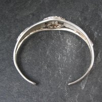 Vintage Mount Rushmore Black Hills Gold & Silver Cuff Bracelet 6"
