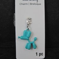 Turquoise Balloon Dog Charm by Bead Landing